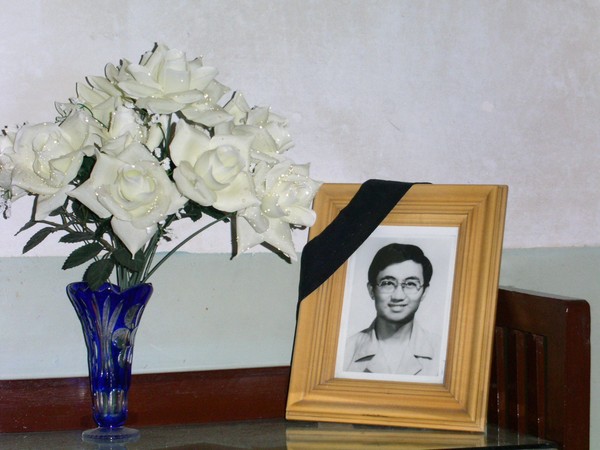 Photograph of Yuan Li, an engineer aged 29, shot dead in Tiananmen Square, around 11 pm on 3 June 1989. 