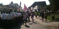 More than 1,000 people gathered in Devecser on 5 August at a demonstration organized by far-right party Jobbik