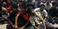 Thousands of Rohingya Muslims have been displaced by the violence in Rakhine state(C) AFP/Getty Images