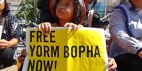 Yorm Bopha was arrested on 4 September 2012 on spurious charges and jailed for her activism for the Boeung Kak Lake community.(C)LICADHO