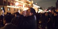 Mexicans protesting at the disappearance of 43 students in Iguala, Guerrero.(C)Brett Gundlock/Getty Images