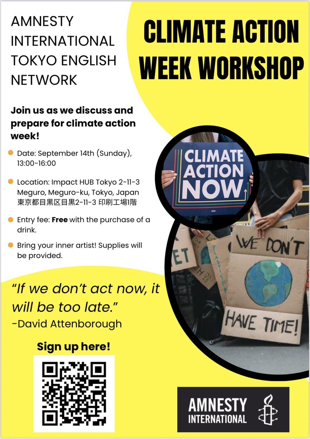 Climate Action Week Workshop