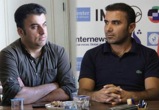 journalists Guhdar Zebari and Sherwan Sherwani