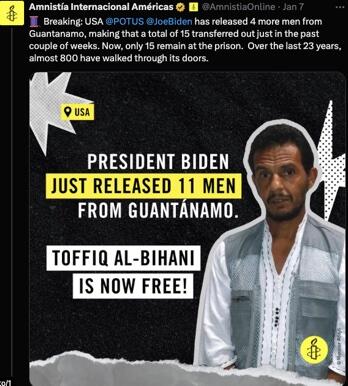 Toffiq Al-Bihani released