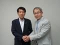 谷法務副大臣と若林事務局長