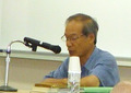 講演する精神科医 野田正彰氏