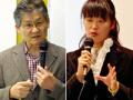 講師の青砥恭さん(左)と岡村千恵子さん(右)
