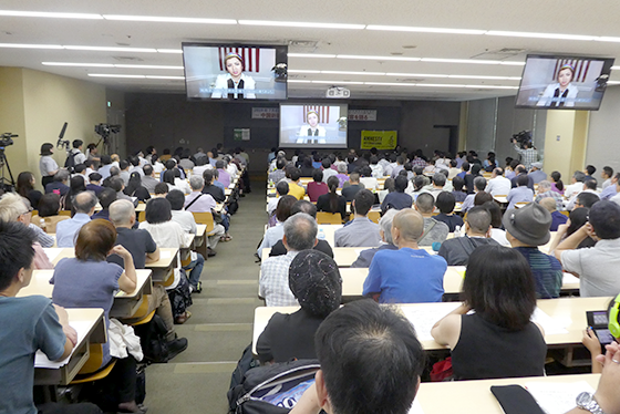 「ウイグル人強制収容証言集会」の様子