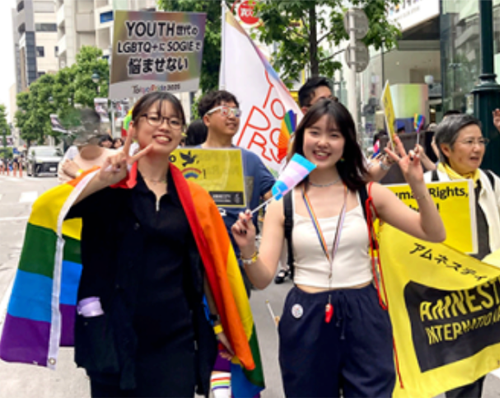 アムネスティ日本 ユースネットワークの活動報告：Tokyo Pride 2025(6月)