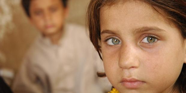 Mamana Bibi's granddaughter. Mamana Bibi was killed in a US drone strike on 24 October 2012 in the village of Ghundi Kala, North Waziristan, Pakistan.(C) Amnesty International