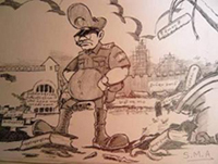 ミャンマー軍事政権風刺画