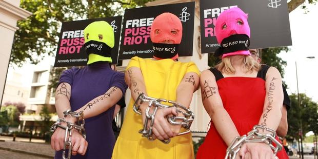 More than 100 musicians from around the world have urged the Russian authorities to release the jailed members of Pussy Riot. © Amnesty International/Imran Uppal