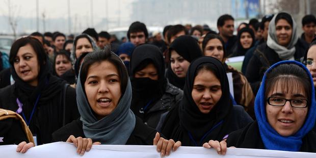 Authorities are still failing to tackle the shocking levels of gender-based violence in Afghanistan(C) SHAH MARAI/AFP/Getty Images