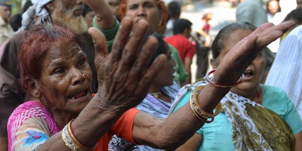 Survivors and activists have long criticized the Indian government for massively underestimating the number of dead and injured after the Bhopal gas leak.(C) PUNIT PARANJPE/AFP/Getty Images