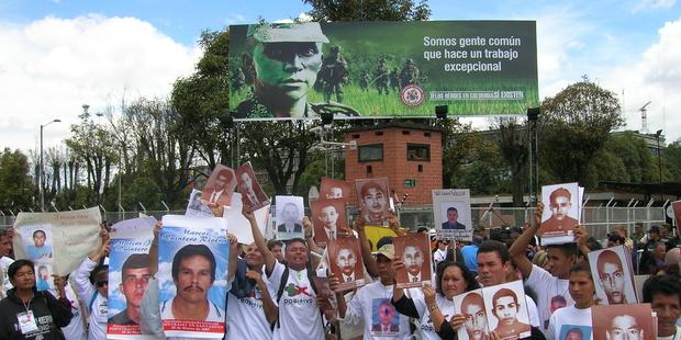 The National Movement of Victims of State Crimes in Sucre, Colombia, have been victims of threats and attacks by paramilitaries.(C) MOVICE