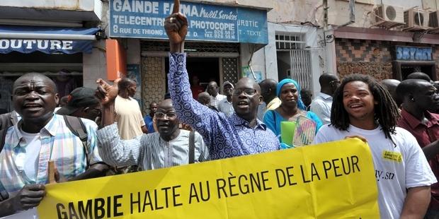 Gambia executions protest in Senegal © SEYLLOU/AFP/GettyImages 