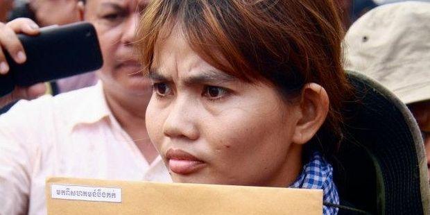 Yorm Bopha (pictured) and Tim Sakmony face trial in Phnom Penh on 26 December(C)Jenny Holligan 