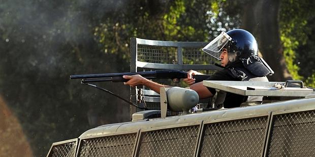 Vast quantities of weapons and equipment supplied irresponsibly to Egypt by a handful of countries are being used for excessive force and unlawful killings. (C)FAYEZ NURELDINE/AFP/Getty Images