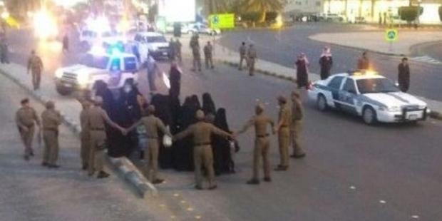 Security forces dispersed a protest in the central Saudi Arabian city of Buraida and detained some 18 women.© Private