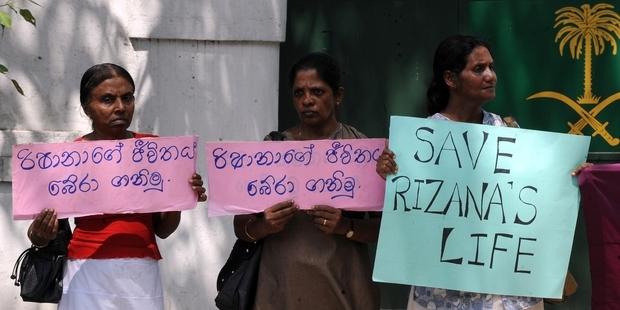 The Sri Lankan government had urged Saudi Arabia's King to show clemency in Rizana Nafeek's case.(C) Ishara S.KODIKARA/AFP/Getty Images