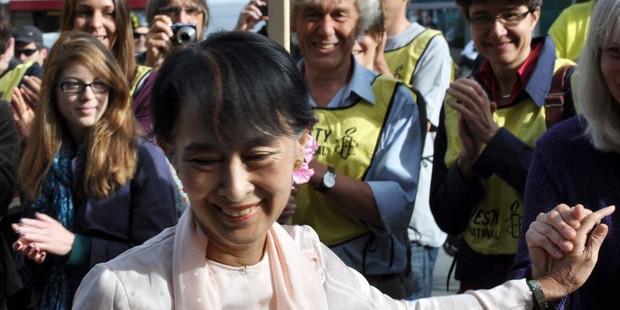 The Burmese opoosition leader and former prisoner of conscience is visiting Europe for the first time in more than two decades.